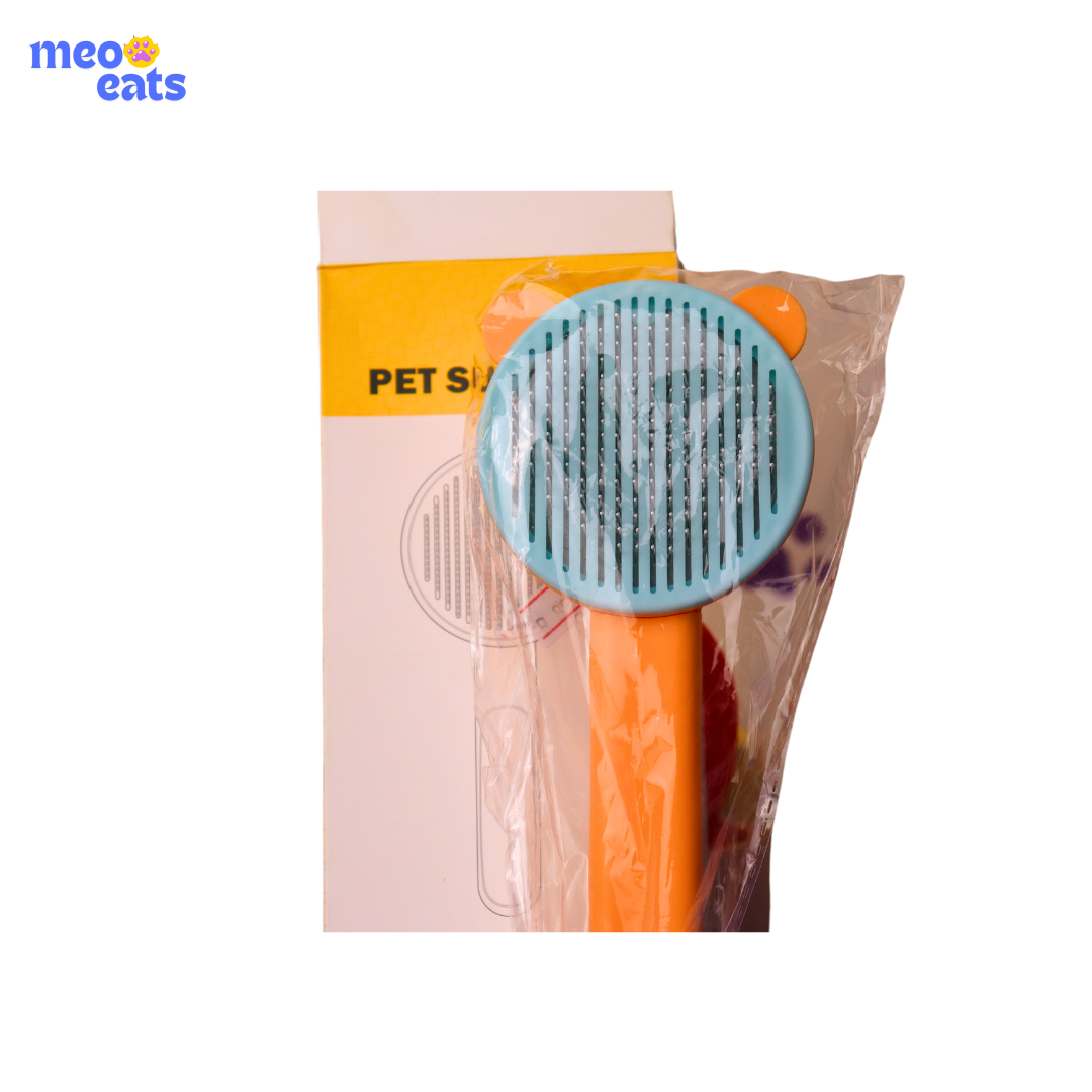 Round Push Button Brush for Cats