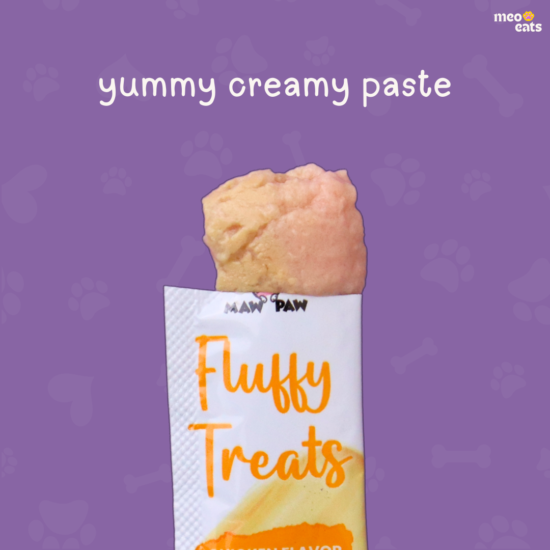 Fluffy Creamy Lickable Treats For Cats